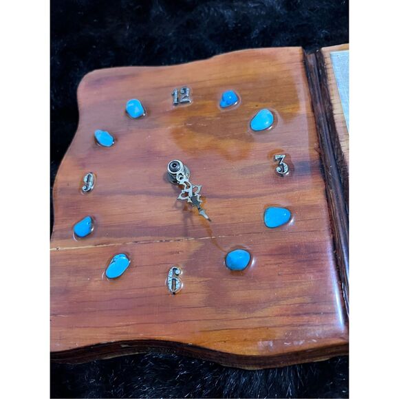 Vintage basil ede pheasant turquoise clock plaque - Picture 2 of 5